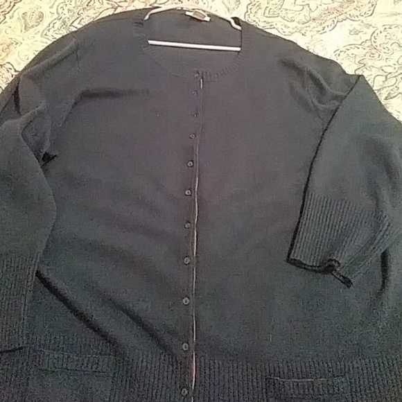 💗Green 4X Button up Sweater - Picture 2 of 7